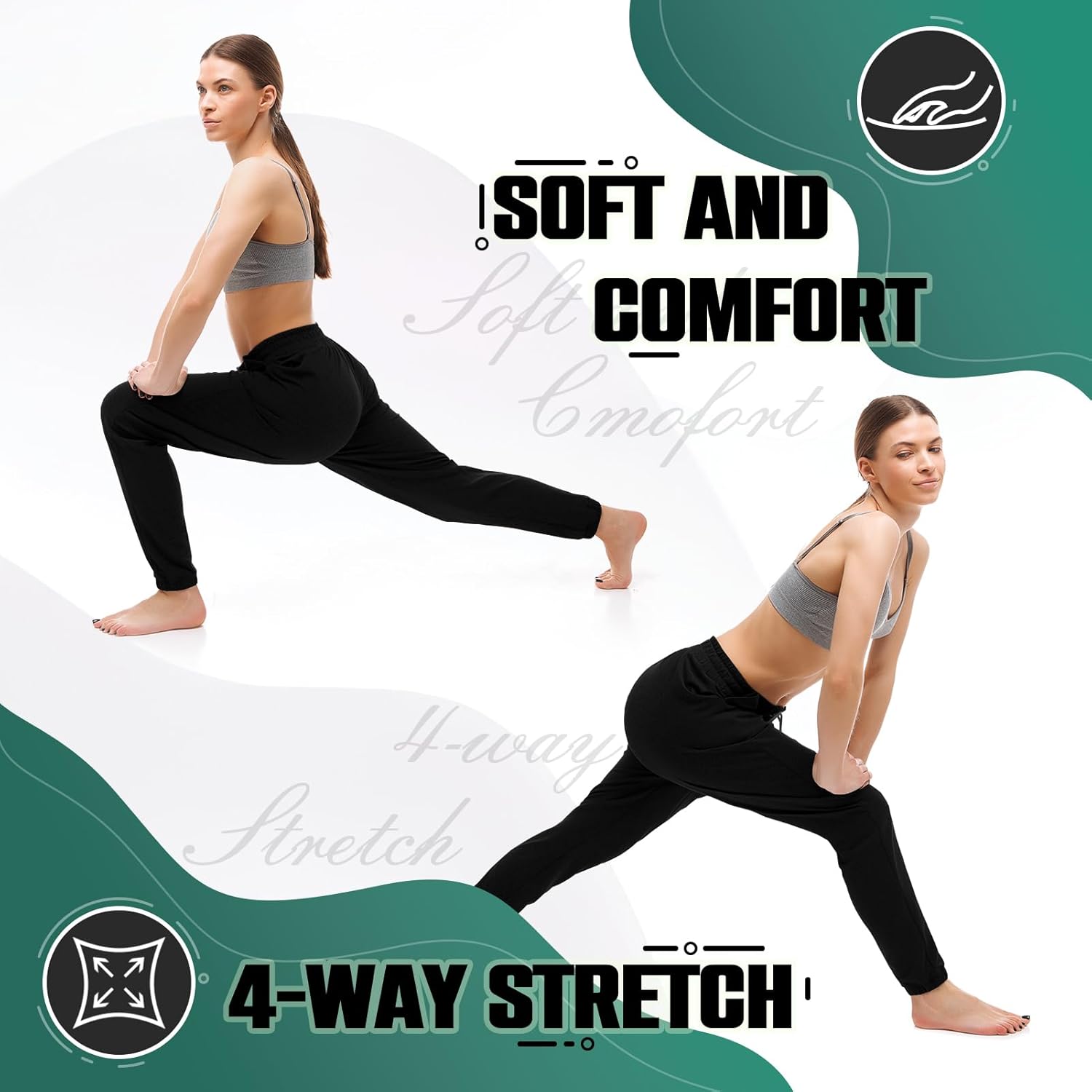 Walifrey Womens Joggers with Pockets, Drawstring Sweatpants Women for Lounging Jogging Workout and Gym - Image 5