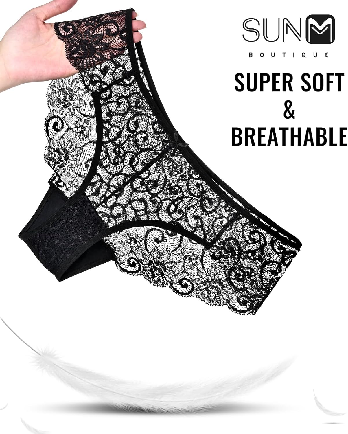 Sunm Boutique Sexy Underwear for Women, Cheeky Lace Women's Panties, Breathable Bikini for Ladies - Image 6