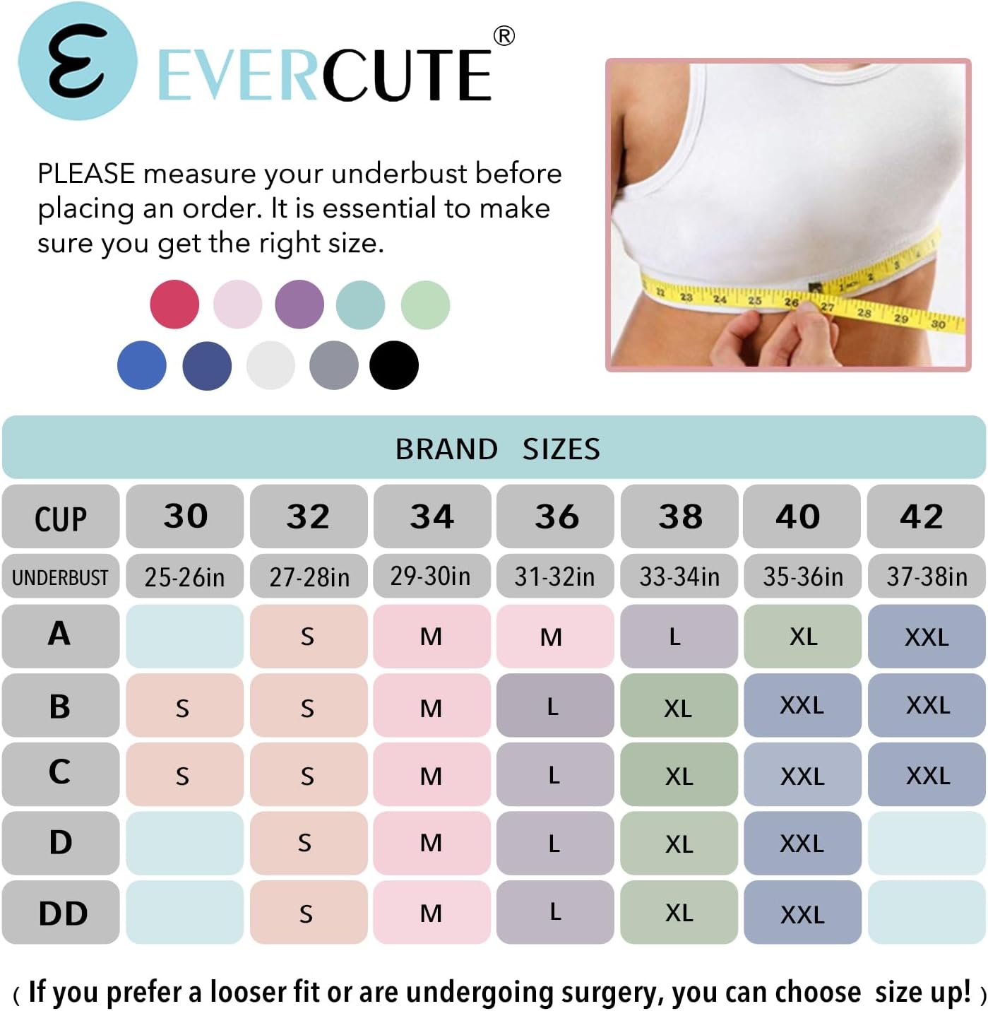 Evercute High Impact Sports Bras for Women 3/4/5 Pack, Adjustable Straps Padded Supportive Seamless Racerback Running Bras - Image 6