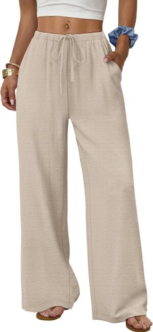 Sampeel Wide Leg Pants for Women Fl...