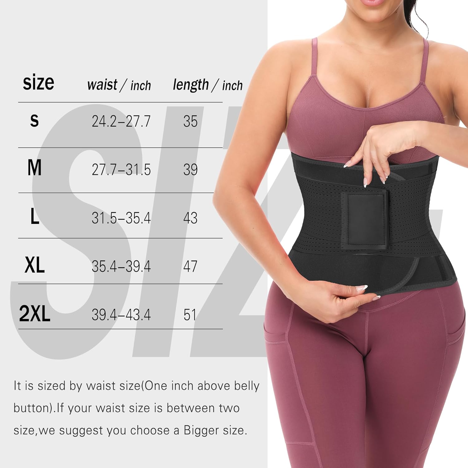VENUZOR Waist Trainer Belt for Women - Waist Cincher Trimmer - Slimming Body Shaper Belt - Sport Girdle Belt (UP Graded) - Image 2