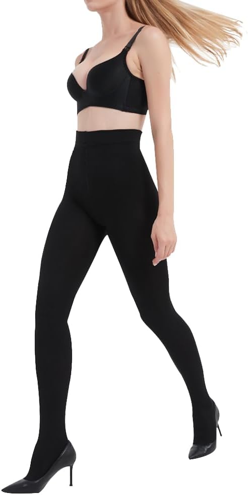 oeat Women's Opaque Fleece Lined Tights - Winter Thermal Tights with Control Top - Image 6