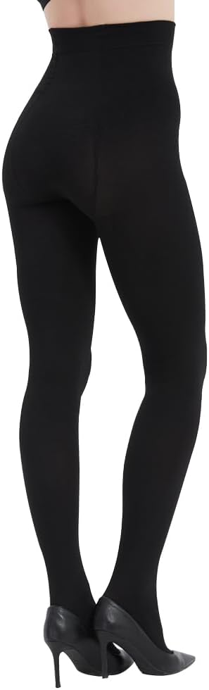 oeat Women's Opaque Fleece Lined Tights - Winter Thermal Tights with Control Top - Image 4
