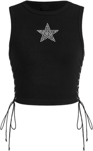 SOLY HUX Women’s Tank Tops Y2...