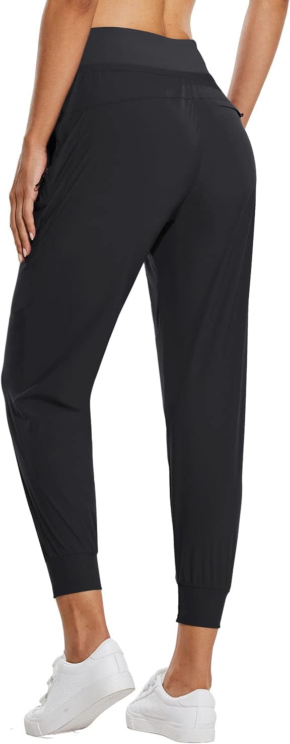 baleaf Womens Lightweight Hiking Pants Water Resistant Quick Dry Joggers with 5 Zipper Pockets UPF 50+ for Travel Hiking - Image 2