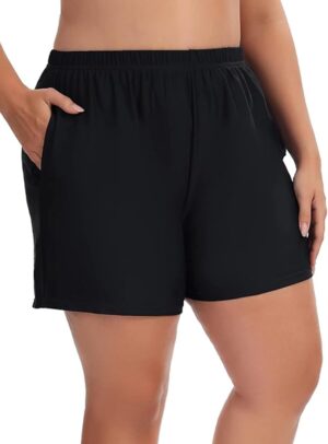 Women’s Plus Size Swim Shorts...