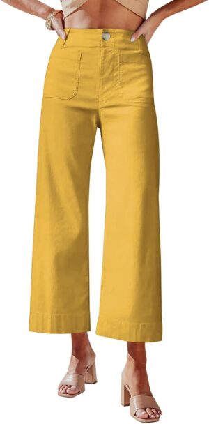 miduo Womens High Waisted Cropped W...