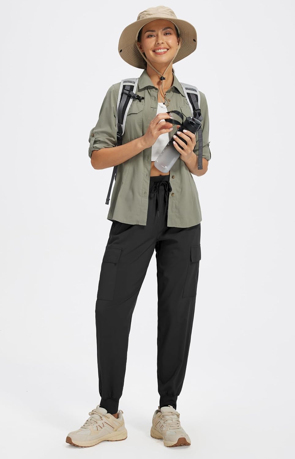 Libin Women's Cargo Joggers Lightweight Quick Dry Hiking Pants Athletic Lounge Casual Travel - Image 7