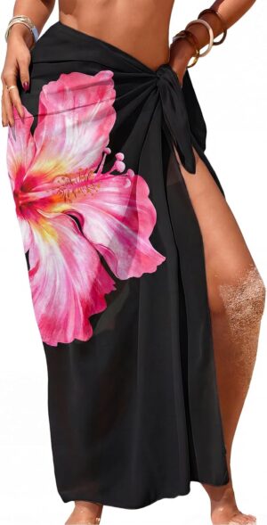 Herseas Women Sheer Sarong High Sli...
