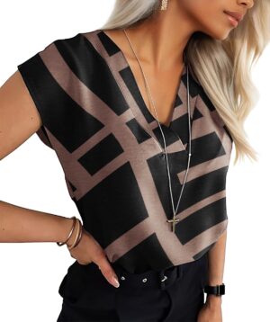 Lepunuo Womens Summer Tops Cap Slee...