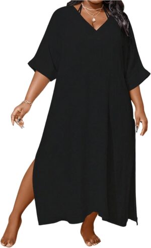 WDIRARA Women’s Plus Size Swi...