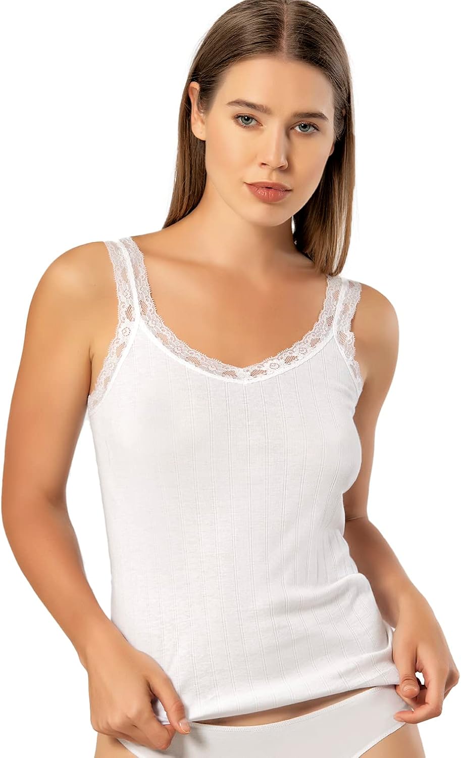 VAVONNE Camisole for Women, All Cotton, Airy Soft Comfy Tank Tops Cami Undershirt - Image 6