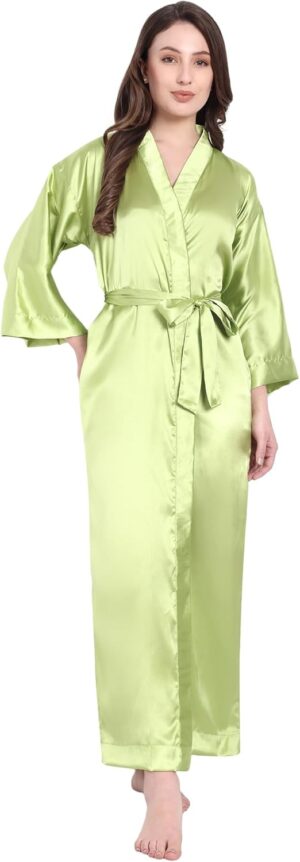 Silk Robes for Women Ankle Length S...