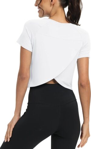 Mippo Workout Tops for Women Croppe...