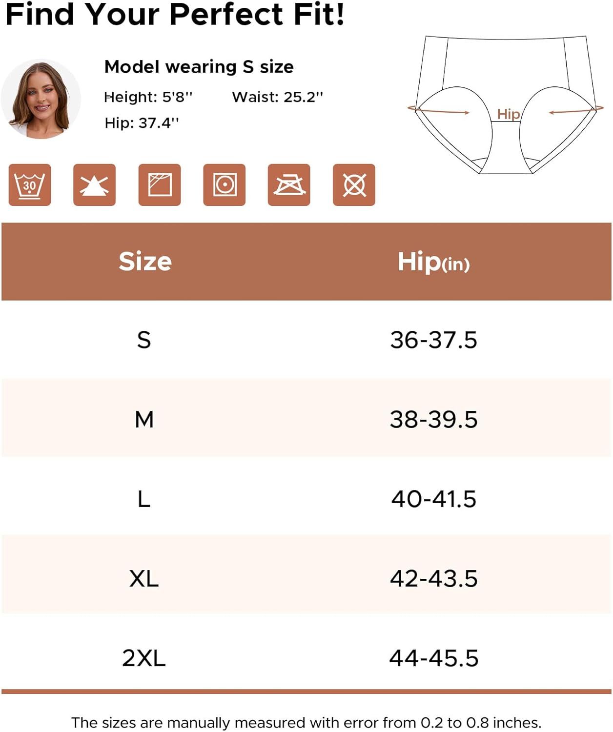 INNERSY Womens Seamless Underwear No Show Full Coverage Hipster Panties Stretchy Invisible Briefs 3-Pack - Image 6