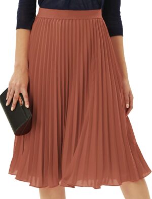 GRACE KARIN Pleated Midi Skirt for ...
