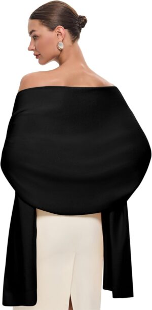 PULI Women’s Pashmina Shawl W...