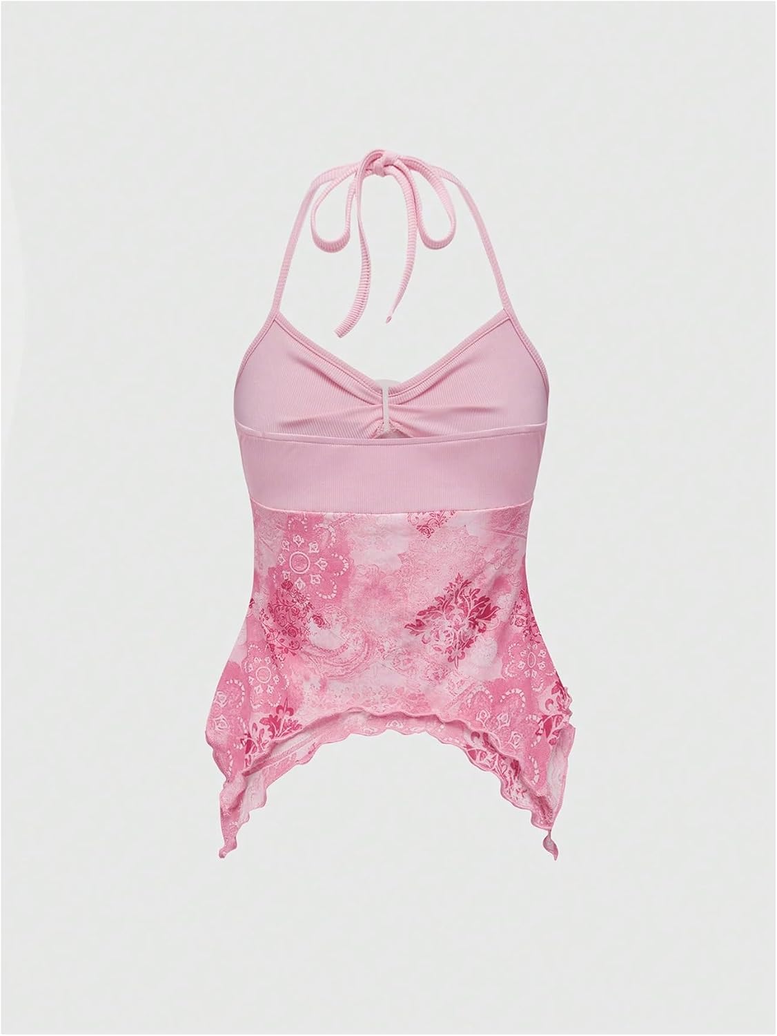Verdusa Women's Y2k Halter Top Fairy 2000s Clothing Asymmetrical Going Out Tops Aesthetic Whimsical Clothes - Image 4