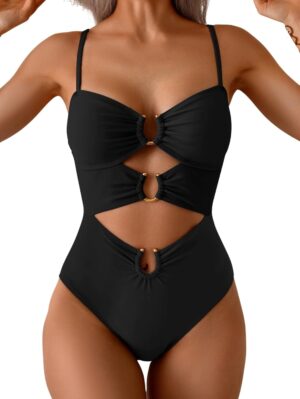 Eomenie Womens Cutout One Piece Swi...