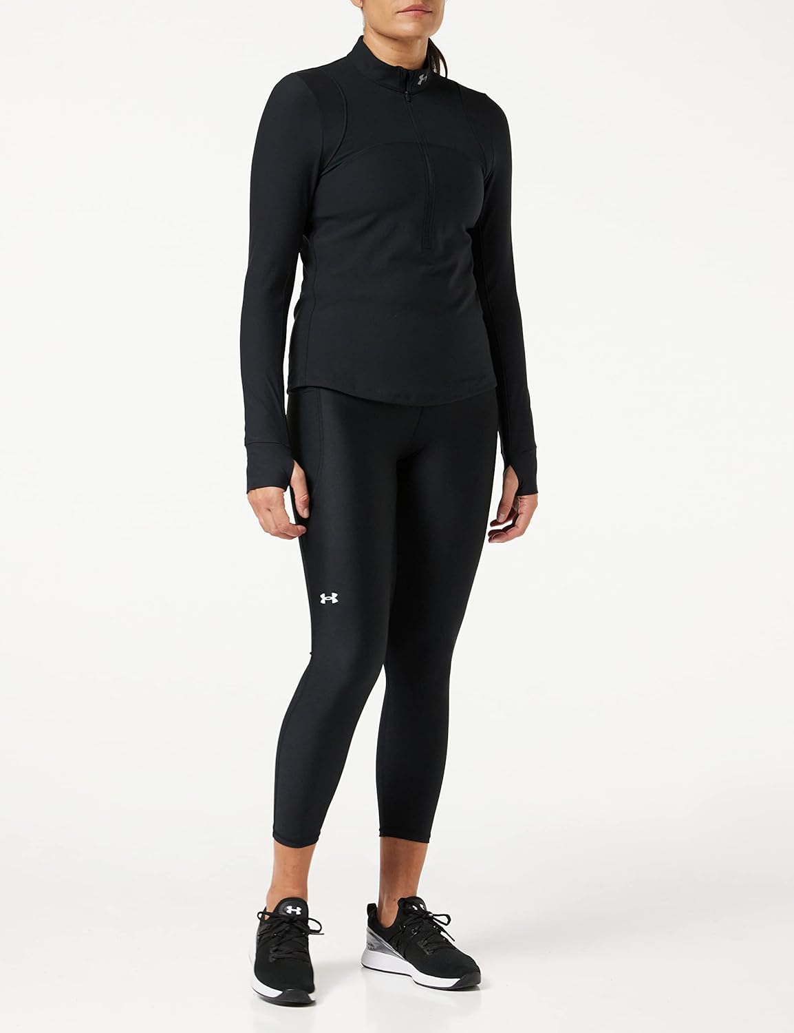 Under Armour Women's HeatGear Armour High Waisted Ankle No-Slip Leggings - Image 4