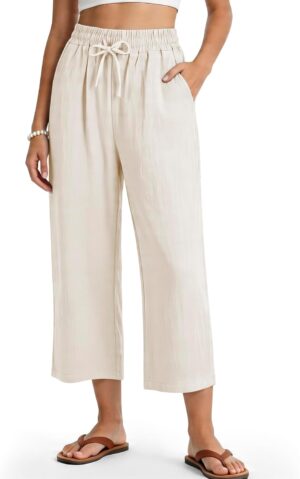 Women’s Casual Capris Pants H...
