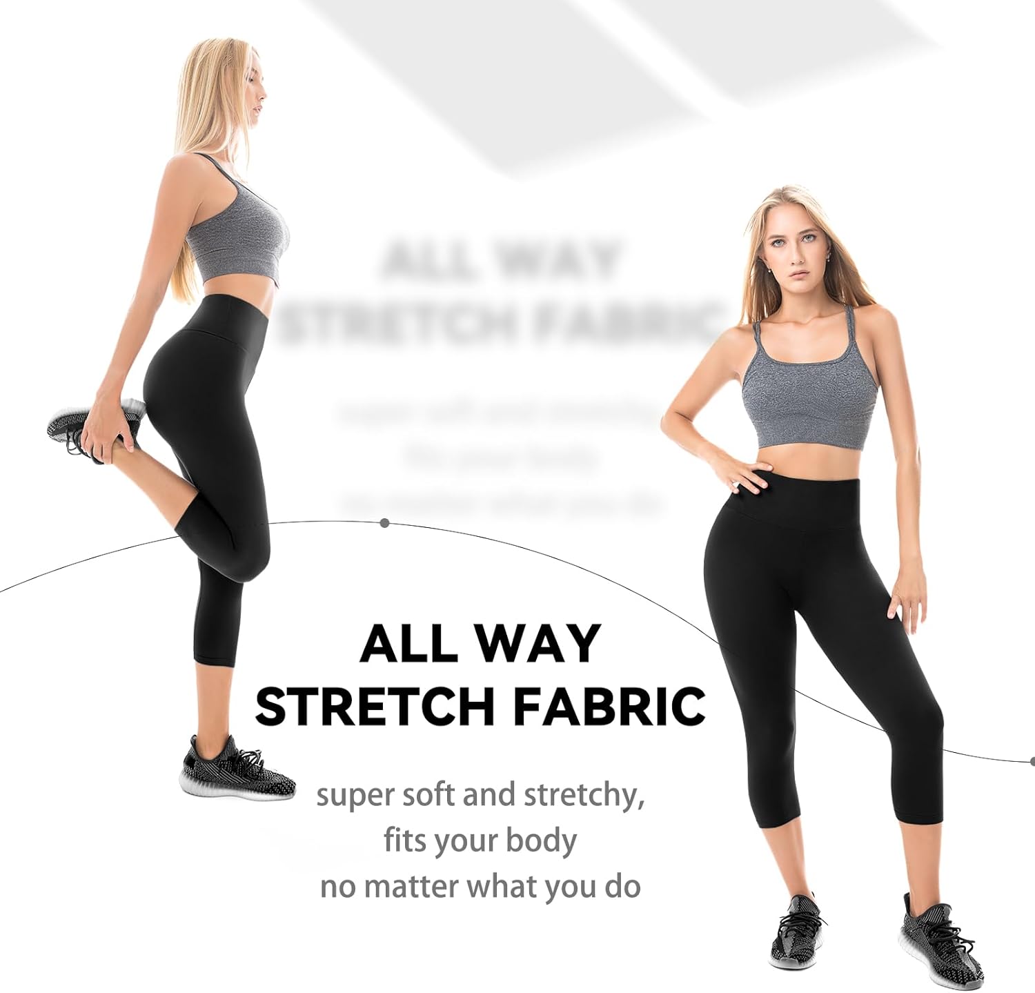 Walifrey Capri Leggings for Women, Buttery Soft High Waisted Leggings for Gym Yoga Workout - Image 4