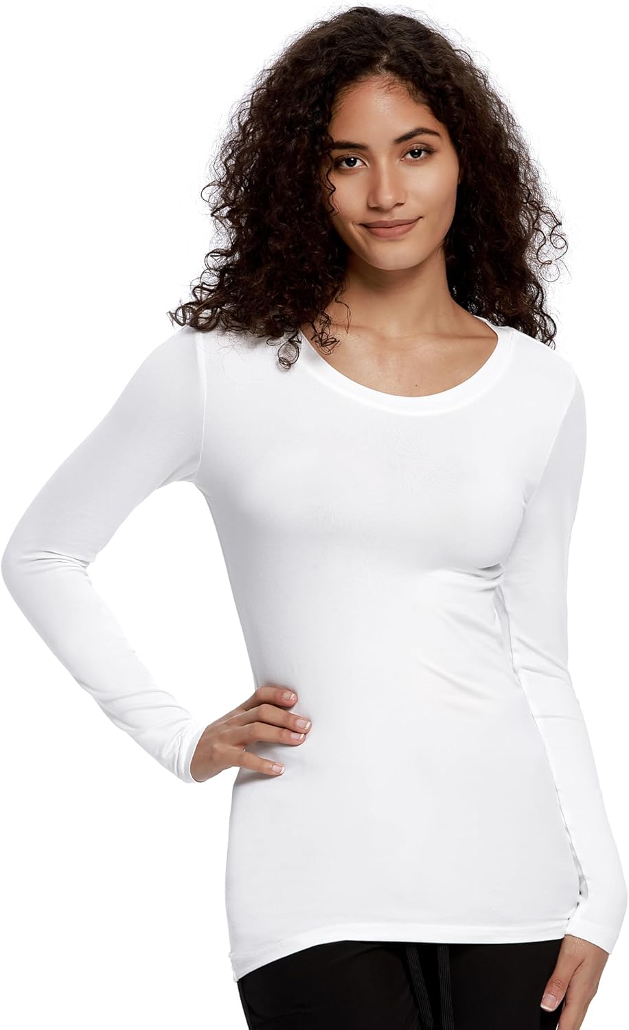 COZYFIT Underscrub Long Sleeve Women - Crew Neck Scrubs Undershirts for Nurse with Soft Fabric - Image 4