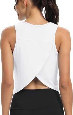 Mippo Workout Tops for Women Croppe...