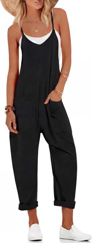 Ekouaer Womens Jumpsuit Sleeveless ...