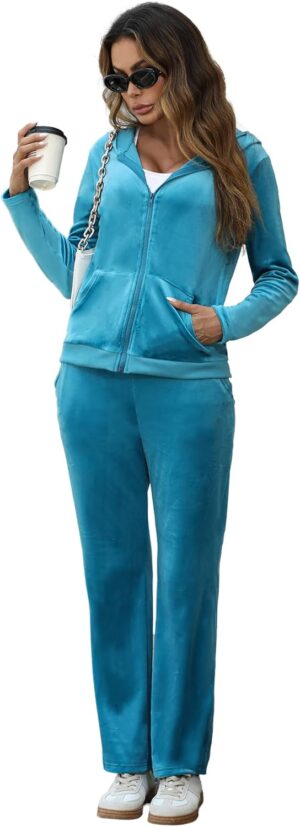 Marvmys Velour Tracksuit Womens 2 P...