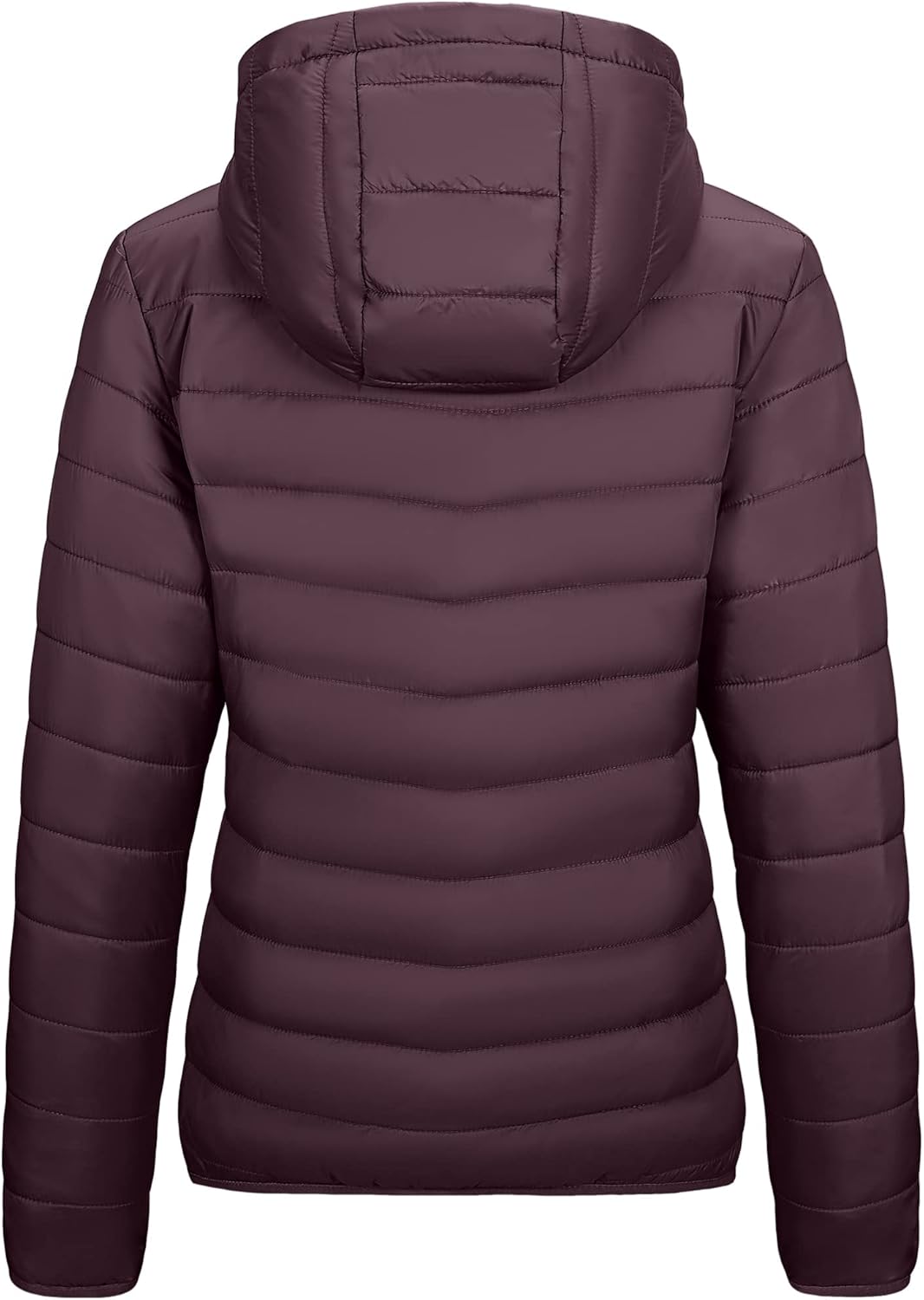 Outdoor Ventures Women's Packable Lightweight Full-Zip Puffer Jacket with Hood Quilted Winter Coat - Image 4