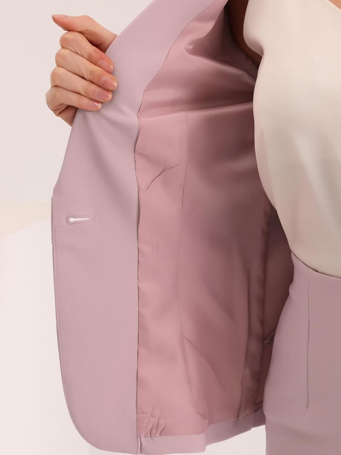 Allegra K Women's 2 Piece Suit Skirt Set Business Casual Outfits Long Sleeve Blazer and Pencil Skirt - Image 5