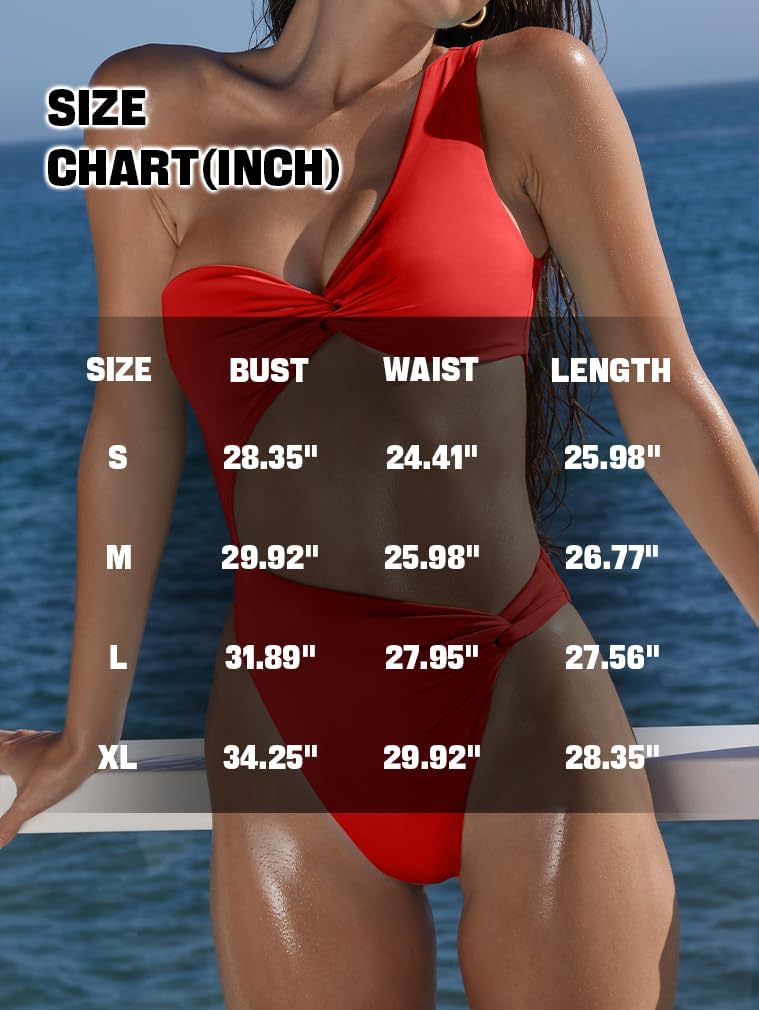 XXTAXN Women's Sexy Thong Cutout Monokinis Tie Beach One Piece Swimsuit Bathing Suit - Image 4