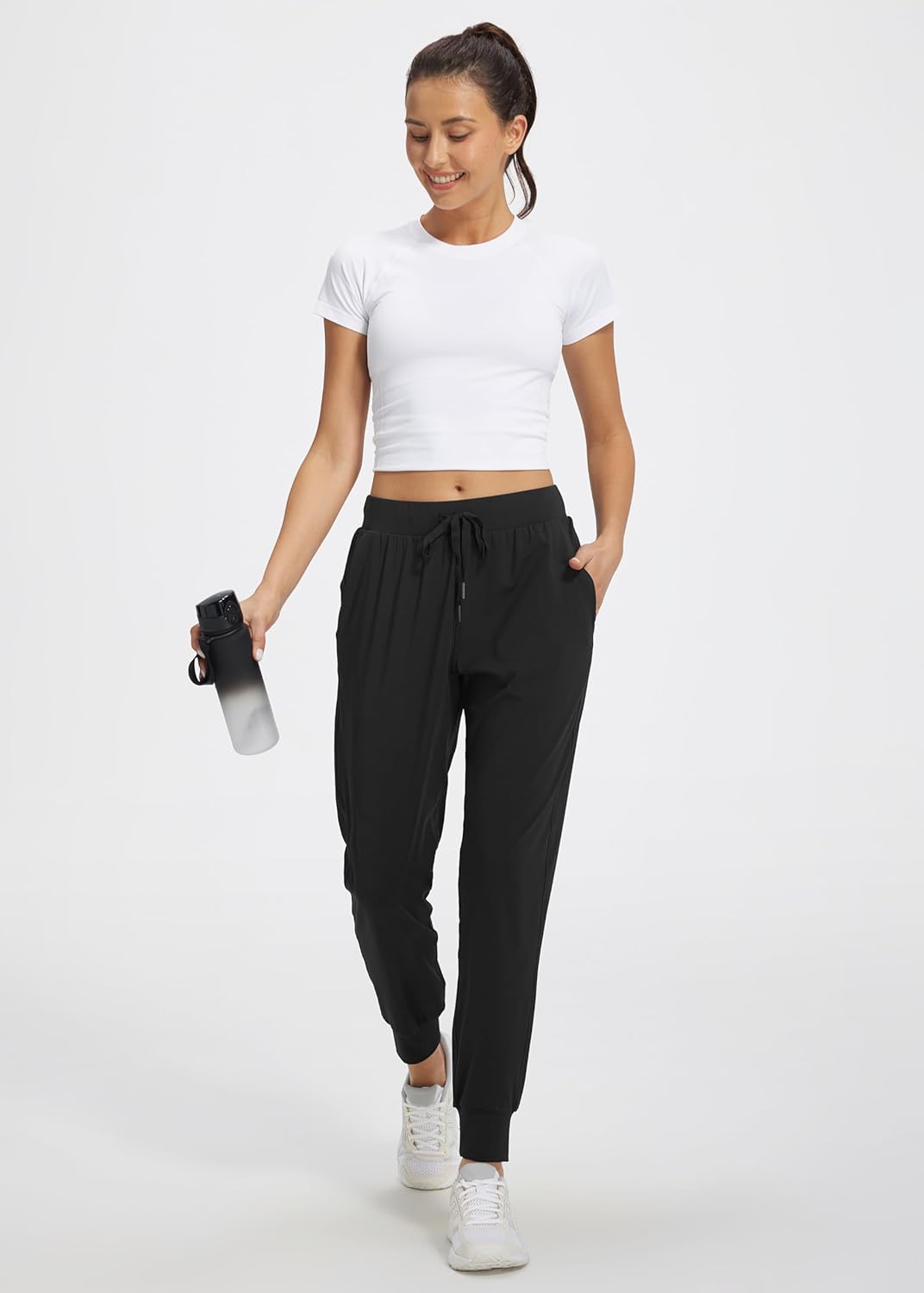 Libin Women's Joggers Pants Athletic Running Petite/Regular/Tall Sweatpants with Pockets Tapered Casual Workout Pants - Image 7