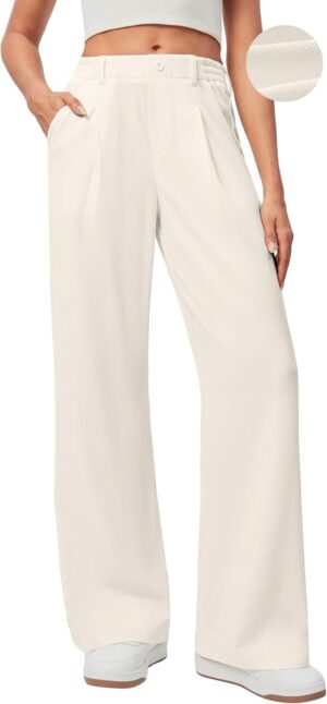 Ewedoos Wide Leg Pants Woman Stretc...