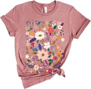 Women Boho Wildflowers Cottagecore ...