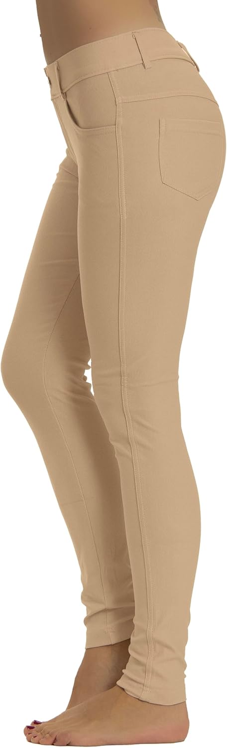 Prolific Health Women's Jean Look Jeggings Tights Slimming Many Colors Spandex Leggings Pants Capri S-XXXL