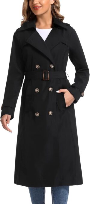 Women’s Waterproof Long Trenc...