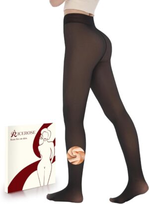 iceROSE Fleece Lined Tights Women &...