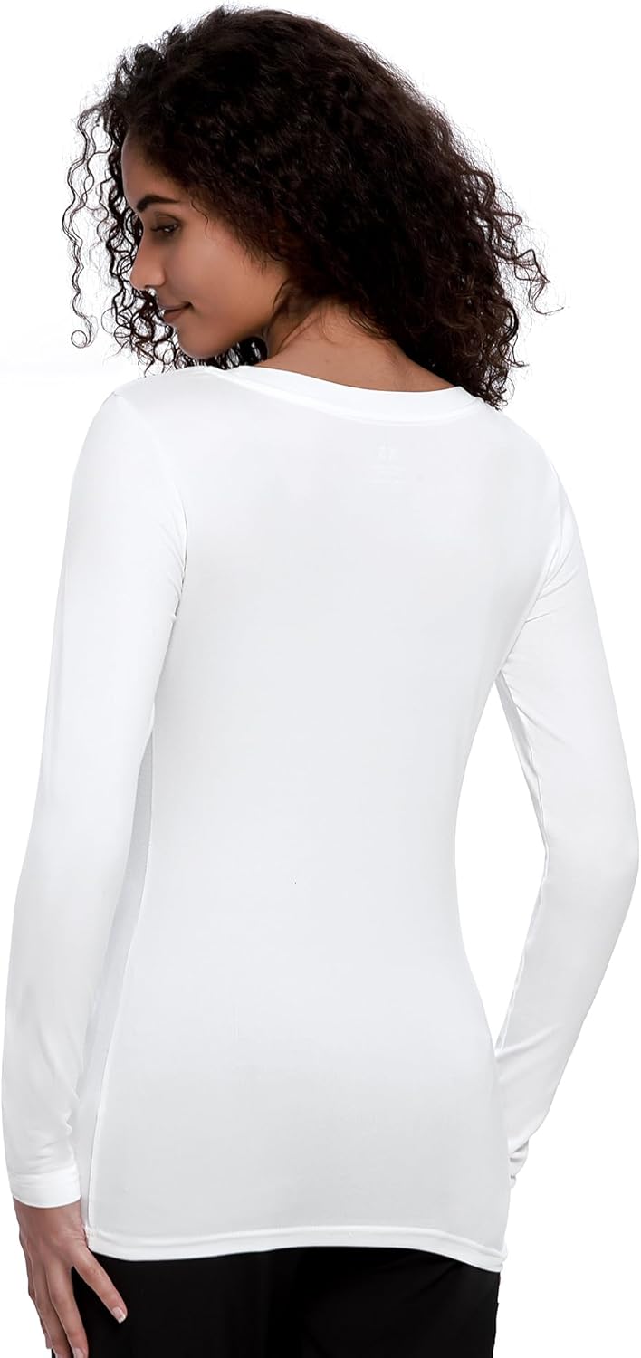 COZYFIT Underscrub Long Sleeve Women - Crew Neck Scrubs Undershirts for Nurse with Soft Fabric - Image 2