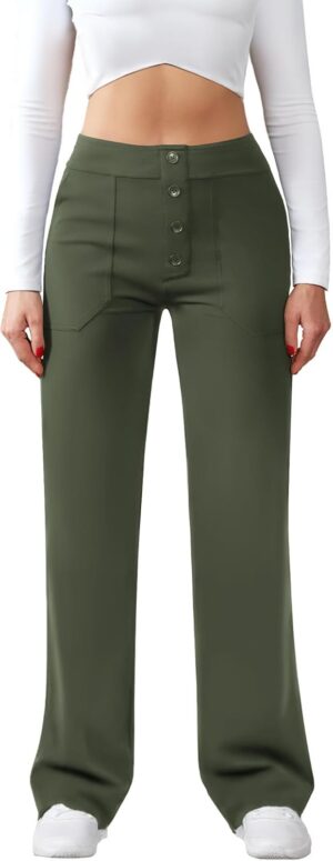 JEKAOYI Womens Casual High Waist St...