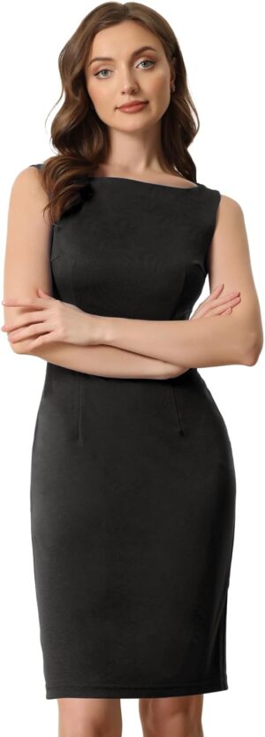 Allegra K Sheath Dress for Women...