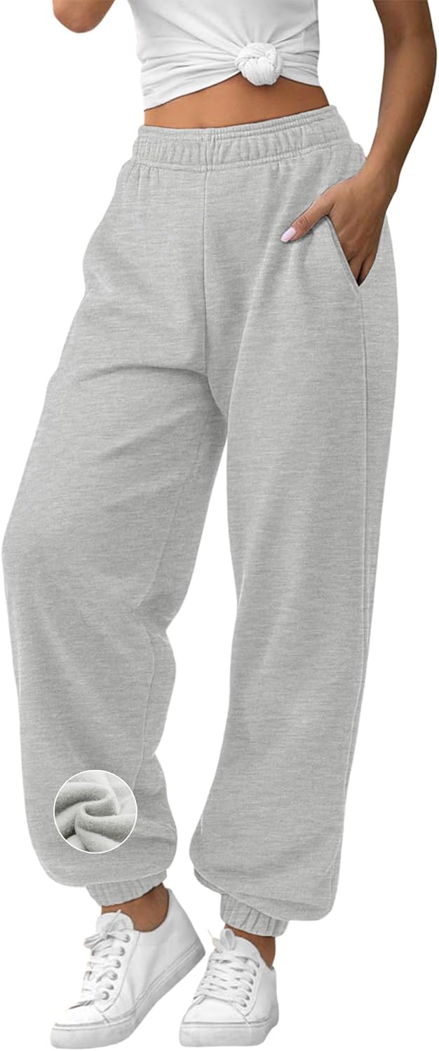 ATHMILE Sweatpants Women Baggy Lounge Pants Workout Gym Active High Waisted Comfy Joggers for Women Fall Clothes 2026