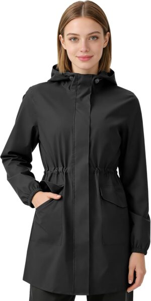 iCreek Women’s Long Rain Jack...