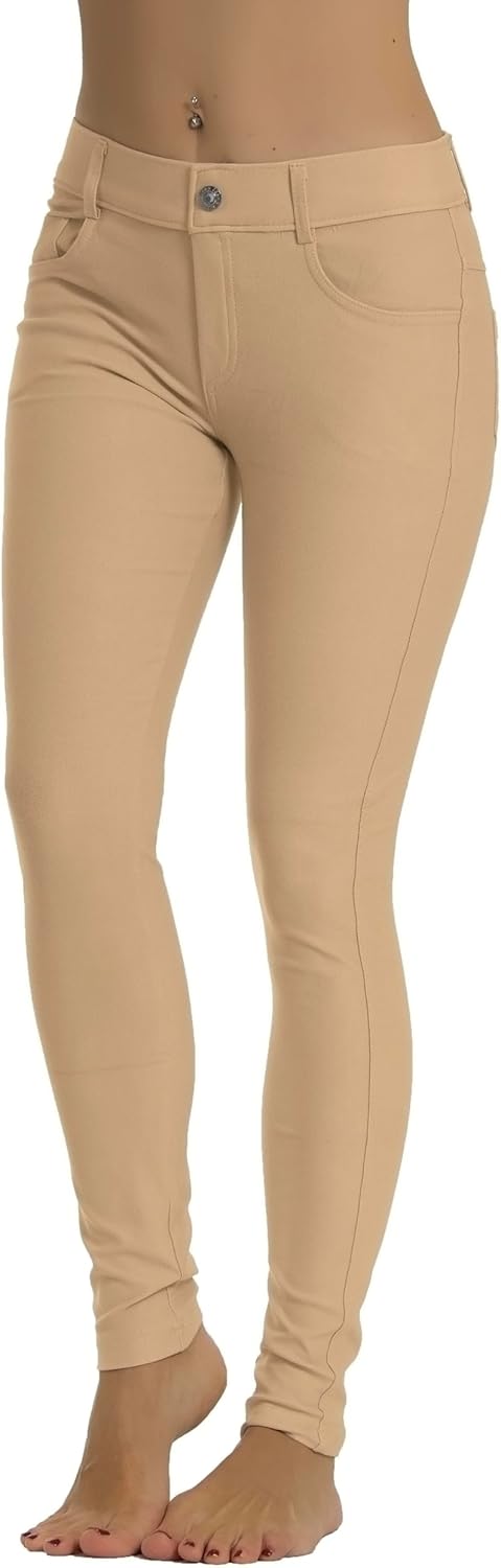 Prolific Health Women's Jean Look Jeggings Tights Slimming Many Colors Spandex Leggings Pants Capri S-XXXL - Image 2