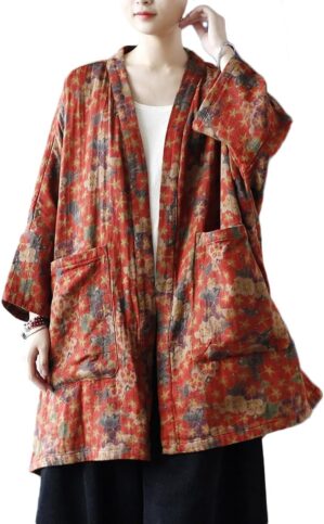 Ystylee Women Vintage Kimono Jacket...