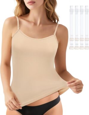 iMucci Camisole Tops for Women Nude...