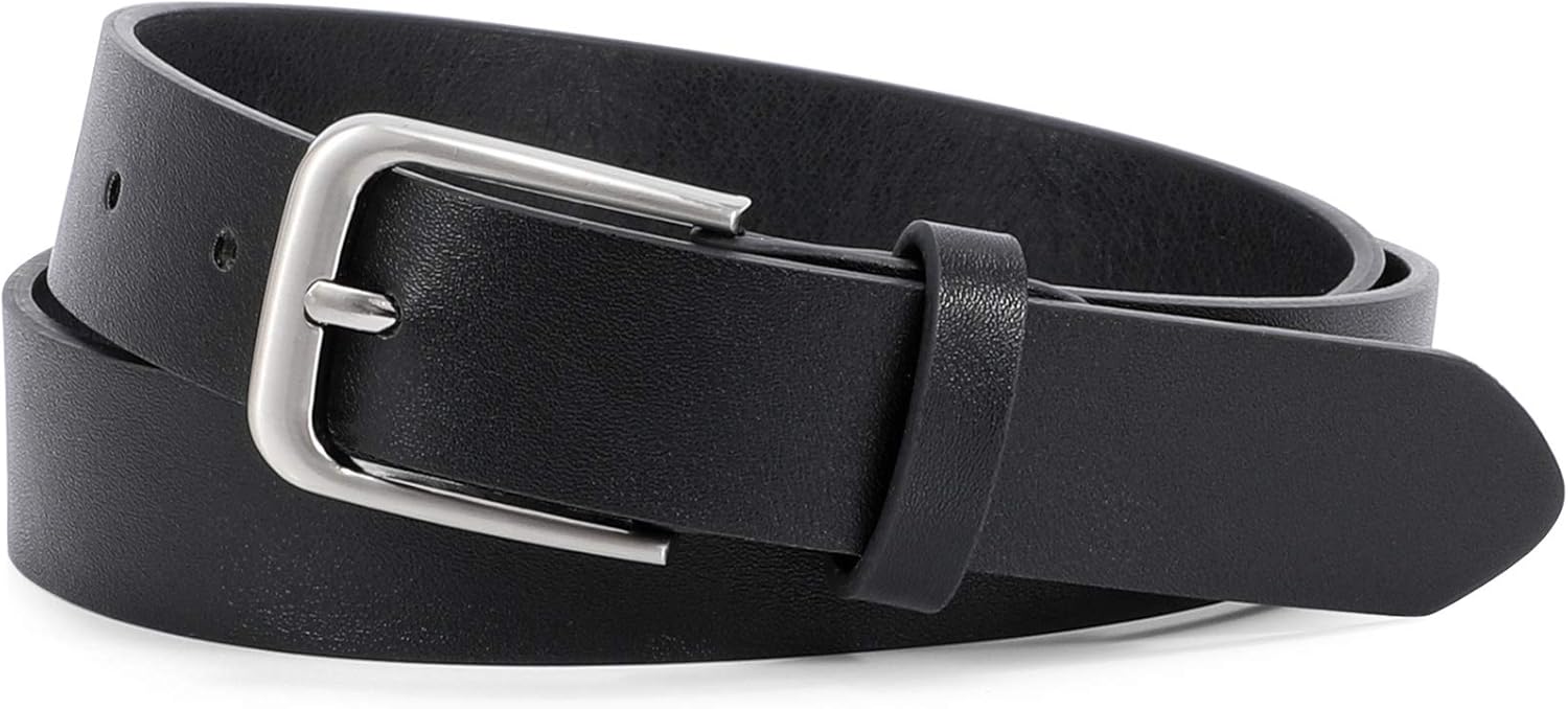 WHIPPY Women Casual Leather Belt for Jeans Pants, Fashion Ladies Waist Dress Belt