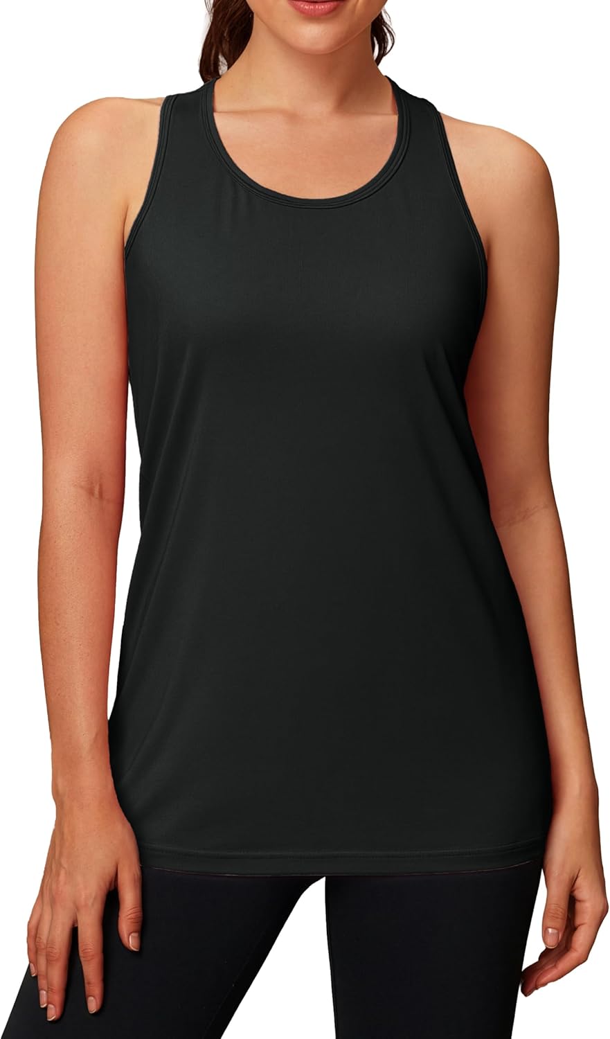 MAGCOMSEN Tank Tops for Women Workout Racerback Sleeveless Racer Back Tops Athletic Yoga Running Gym Muscle Pilates Tank - Image 2