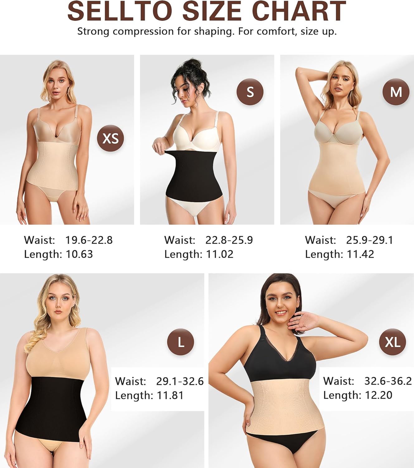 sellto Waist Trainer for Women Tummy Control Postpartum Recovery Belt Waist Cincher Body Shaper - Image 5